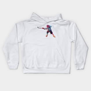 hockey player #hockey #sport Kids Hoodie